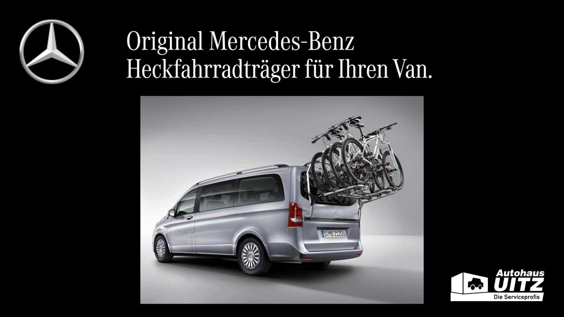 Original Mercedes-Benz Heckfahrradträger für Ihren Van.