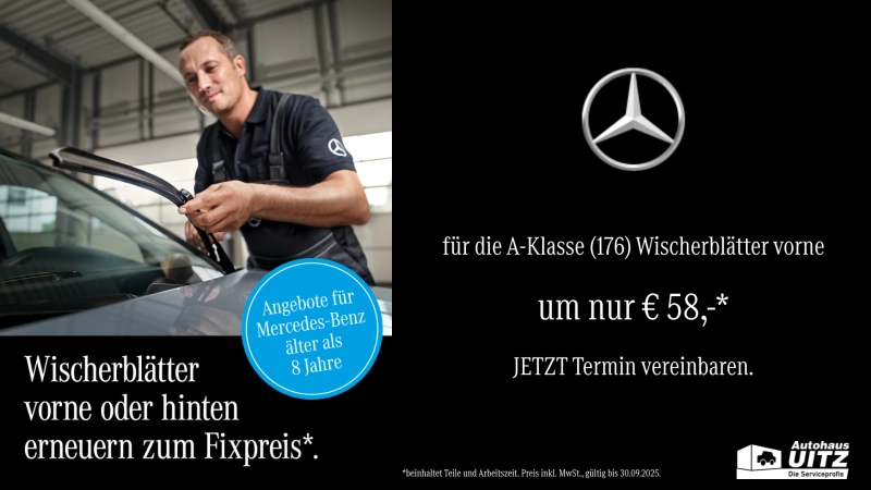 Klarer Durchblick - Mercedes-Benz Wischerblätter zum Fixpreis