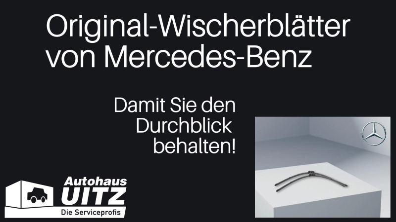 Sorgen für freie Sicht - die Original Mercedes-Benz Wischerblätter