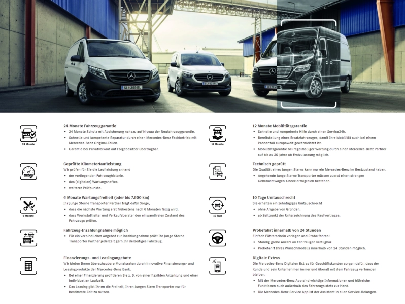 Junge Sterne Transporter